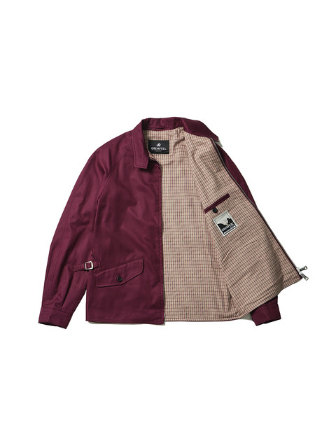 British-Made Grenfell Pure Cotton Waterproof Men's Jacket Golf