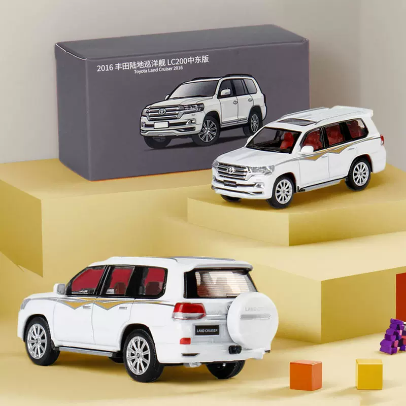 汽車模型 LCD 1:18 Toyota陸巡Toyota Land Cruiser LC300 ZX 合金模型：豪