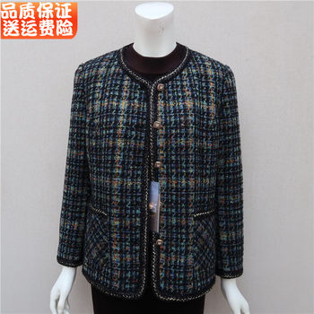 Mother's style slim short coat for middle-aged women