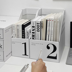 Book Stand File Rack Classroom Desk Book Organizer Large Capacity Book Stand Office Desktop Storage Box Paper Book Stand