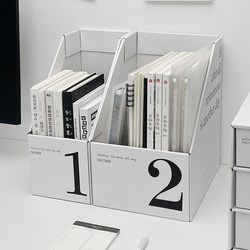 Bookend File Rack Paper Desktop Office Bookend Rack Large Capacity Storage Rack Classroom Book Storage Box