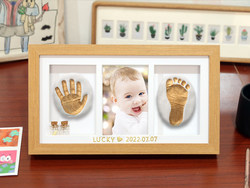 2025 New Baby Hand and Foot Print Set to Commemorate Baby's Prints, Newborn's 100-Day, Full-Month, and First Birthday Keepsake Hand and Foot Print Ink Pad