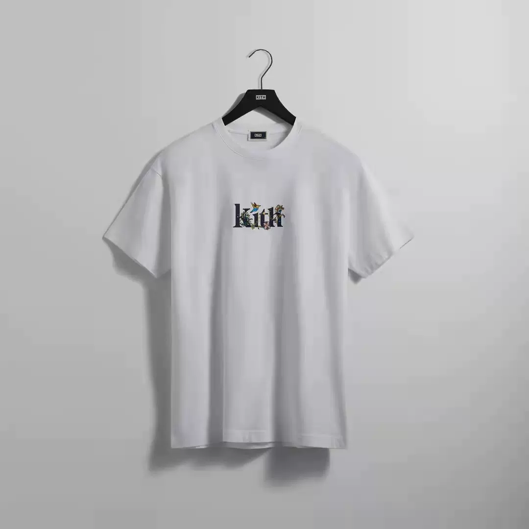 KITH Jacobean Serif Logo Vintage Tee 花卉LOGO 短袖T恤 KITH Jacobean Serif Logo Vintage Tee 花卉LOGO 短袖T恤
