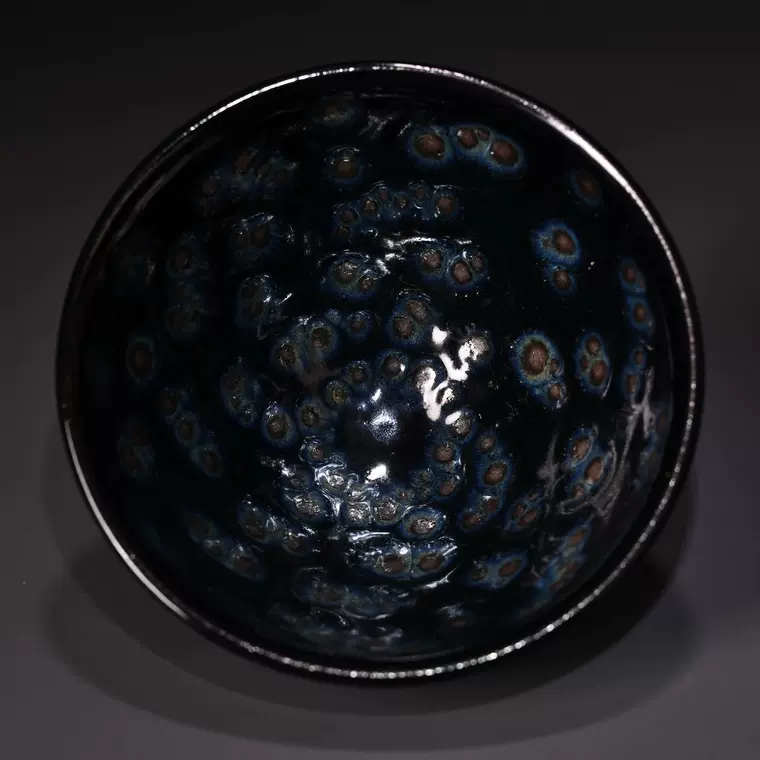 宋钧窑天蓝釉鼓钉洗(五) 海外回流古玩古董瓷器收藏250221