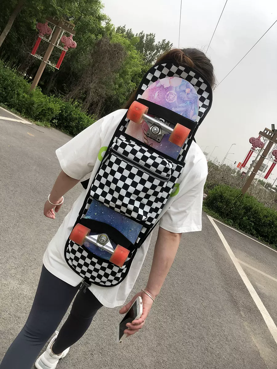 拓跋户外滑板背包儿童滑板包大容量防水双翘小鱼街舞公路长板直销-Taobao