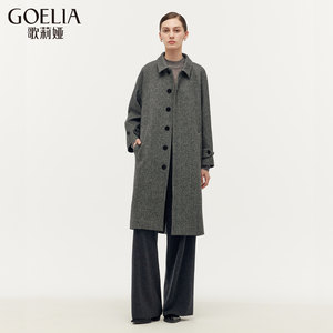 
First discount of 50% off Gloria men's and women's same style washed wool coat autumn and winter retro lapel woolen coat