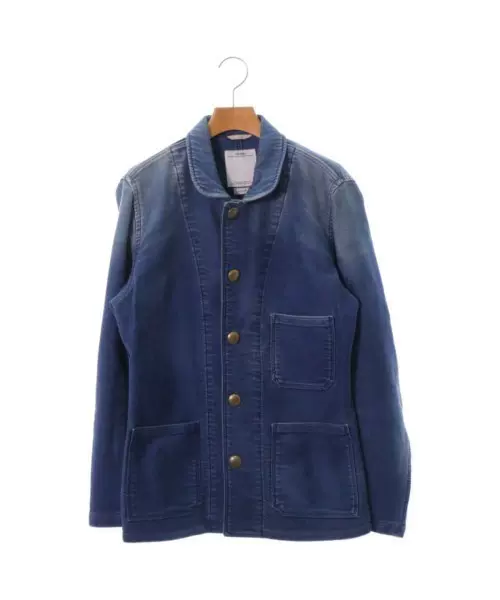 特价VISVIM CUNNINGHAM SMOCK DAMAGED MOLESKIN 蓝染夹克-Taobao