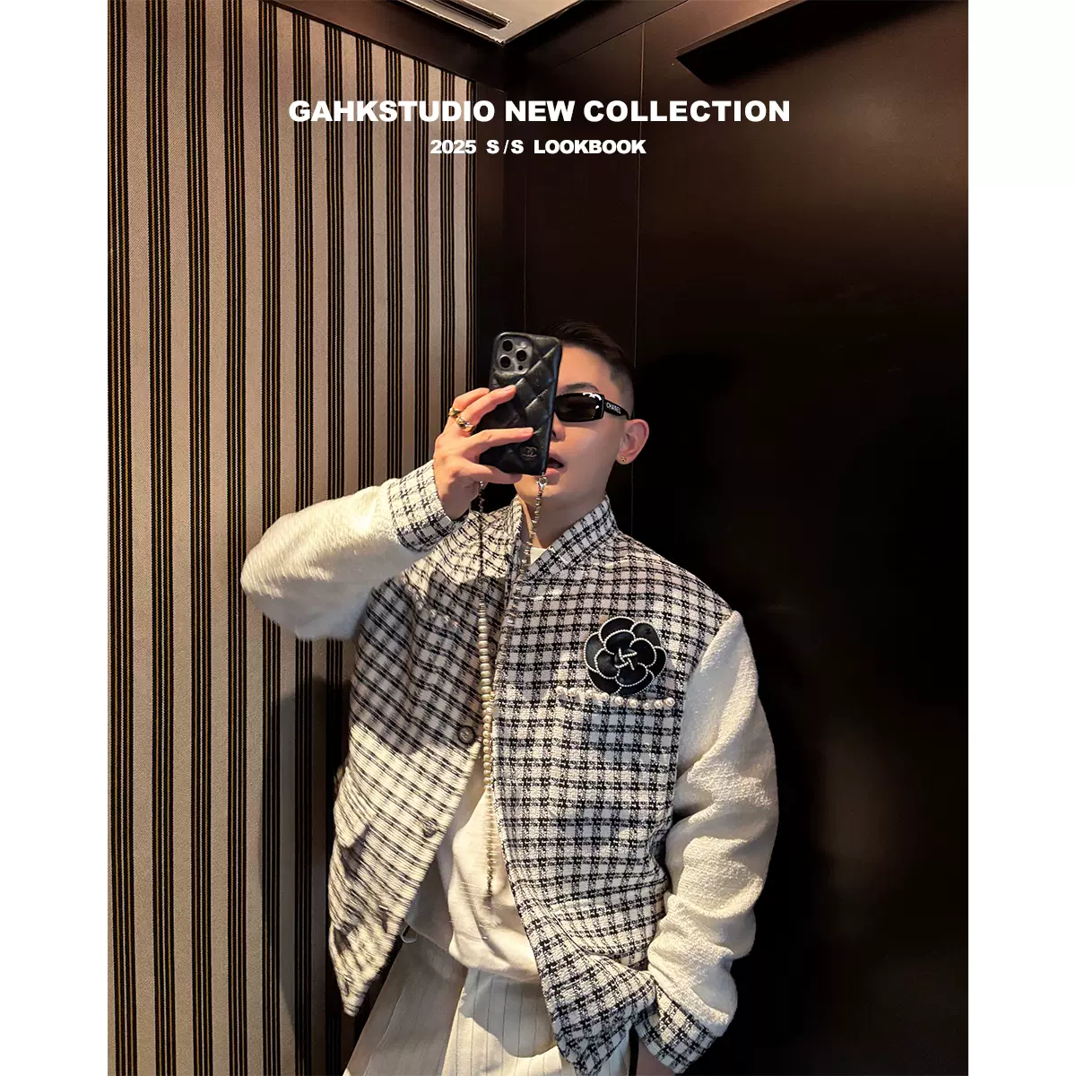 GAHKSTUDIO 25早春度假黑白撞色小香棒球服超级酷自留～～-Taobao Cambodia