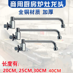 All-Copper Chef's Stove Semi-Automatic Swing Basin Kitchen Faucet Kitchen Basin Vegetable Washer Faucet Single Cold