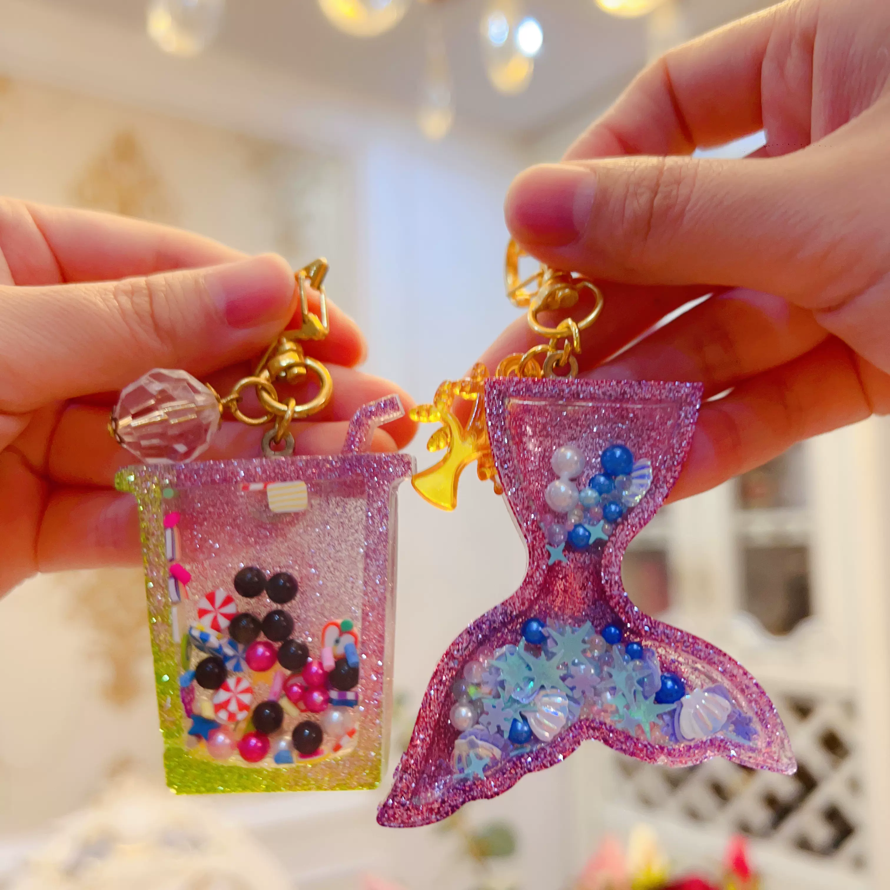 儿童diy手工制作玩具女孩幼儿园宝宝网红创意女童水晶滴胶材料包