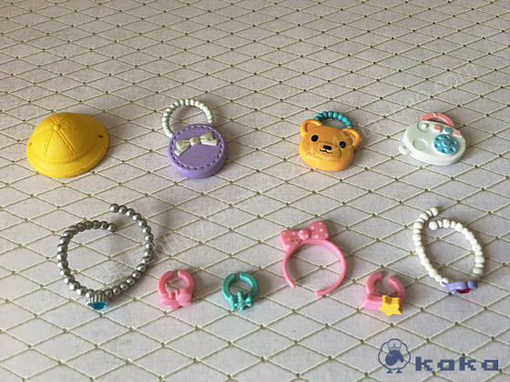 Mini Family Family Mori Family Accessories Mori Family Doll's neckpack hoop ring hat Handbag mini accessories