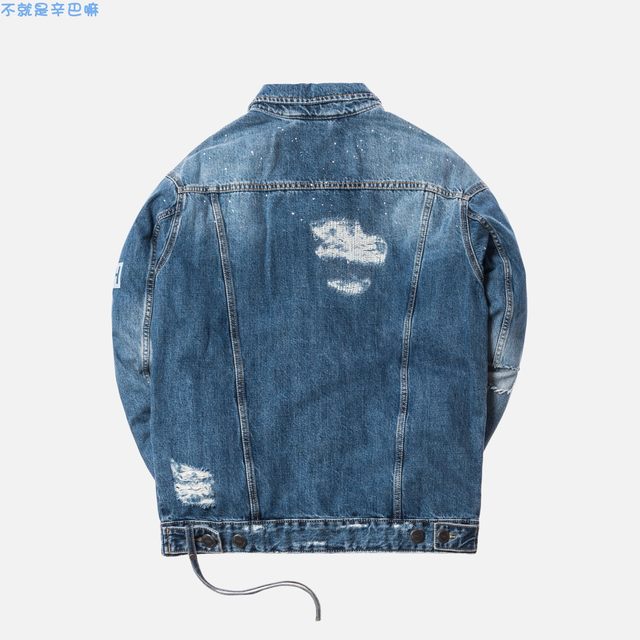 Domestic spot KITHLAIGHTDENIMJACKET denim jacket denim 18ss