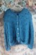 New product blue cardigan wild jacket Pure girl model pure horse -sea hair
