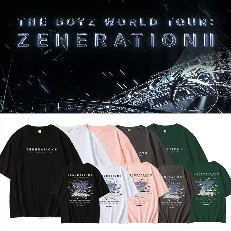 人気カラーの THE BOYZ ZENERATIONII ツアーTシャツ アイドル