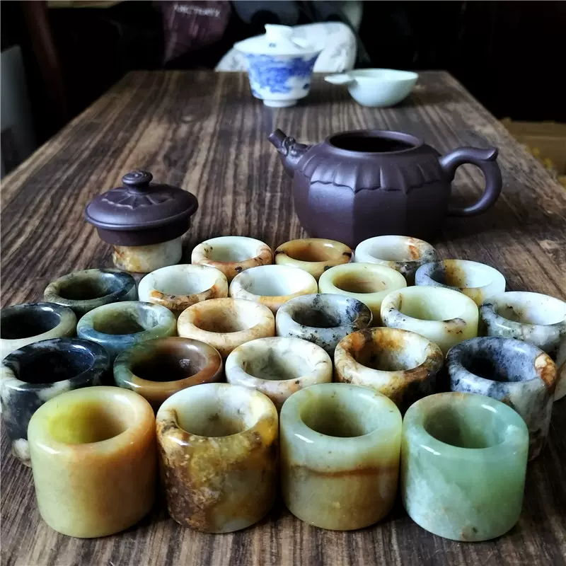 茶盃 茶道具 ありがたく 玉石 岫玉 唐物