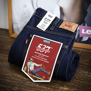 
A Tong Niushe Levis Levis 537 Western style straight-leg bootcut jeans men's denim trousers autumn new product