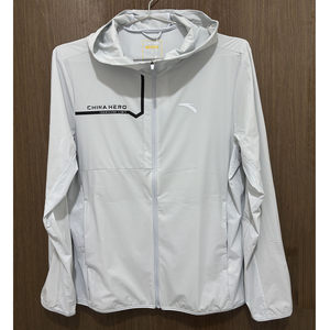 
Anta Ice Silk T丨Woven Hooded Thin Sports Jacket Men's Spring Riding Trench Coat Top 152427608