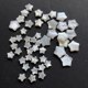 Shell Five-pointed Star White Butterfly Black Shell Five-pointed Star Straight Hole 6mm8mm10mm