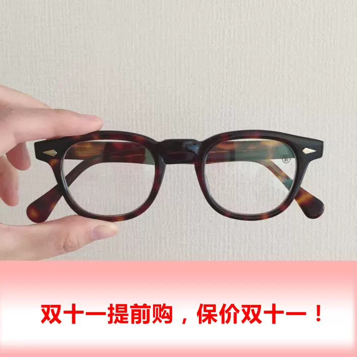TRUE VINTAGE板材全框眼镜架TVR 504日本手工眼镜玳瑁色板材眼镜框