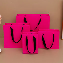 Kraft Paper Tote Bag Valentine's Day Gift Tote Bag Tea Tobacco and Alcohol Packaging Universal Private Tea High-End Paper Bag