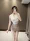 Sirui Korean temperament beauty cross vest temperament slim sexy V-neck versatile knitted sleeveless top T-shirt