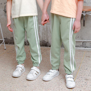 
Spring and Autumn Children's Mosquito Repellent Sports and Casual Spring Clothing Thin Girls Baby Boys Big Children's Lantern Long Pants Summer