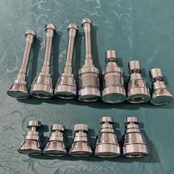 Stainless Steel Universal Rotating Faucet Filter Aerator Kitchen Booster Splash-Proof Three-Speed Water Outlet