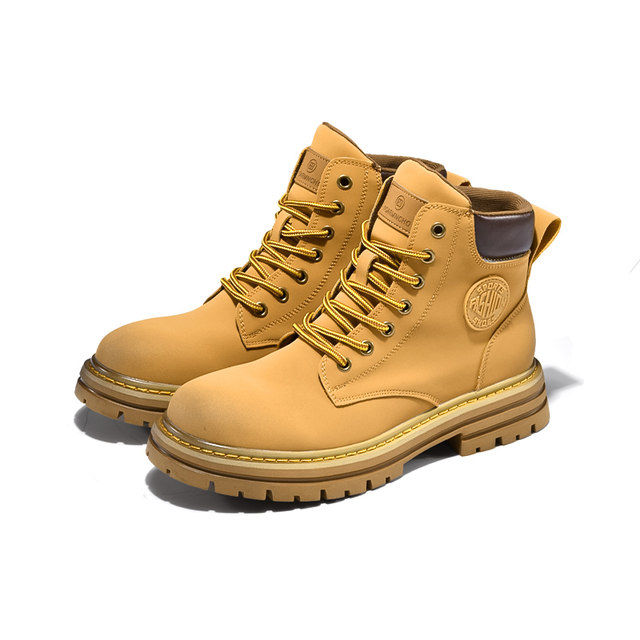 Genuine leather retro rhubarb boots for men and women, summer outdoor ...