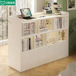 Bookcase Storage Cabinet for Living Room, Wall-Mounted with Doors, Grid Cabinet, Storage Cabinet, Low Cabinet, Children's Room Cabinet, Bay Window Bookshelf