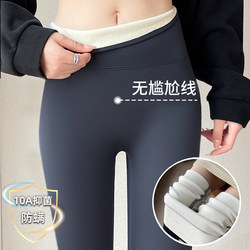 Fleece-Lined Shark Pants for Women, New 2025 Autumn and Winter Thickened Warm Cotton Pants, Winter Yoga Leggings