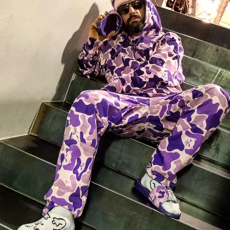 Ripndip purple sale camo pants