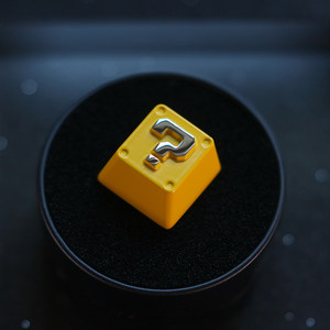 
Youyoushe Super Mario Peripheral Question Mark Mechanical Keyboard Zinc Aluminum Alloy Metal Personal Keycap Keystone Keystone