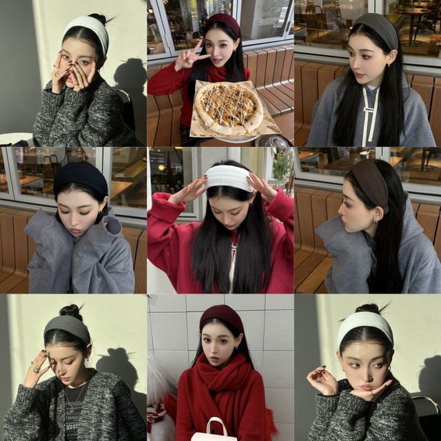 SOUL HUG 25 Spring and Summer New Products, same style as Dilraba Di Lieba, wide-edge atmosphere headband SOLSOL Buyer Store