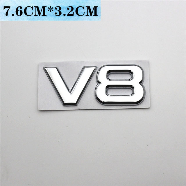 Car personality v8 v6 logo car sticker engine label large displacement ...