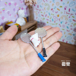 12 points mini simulation alloy badminton racket