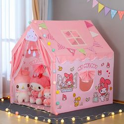 Children's Tent Indoor My Melody Girl Playhouse Toy Small House Princess Bed Separation Artifact Baby Can Sleep in
