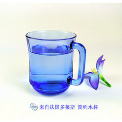 French Duralex Tempered Glass Cup, Drinking Cup, Milk Cup, Household Use, with Handle, Simple Design, Microwaveable