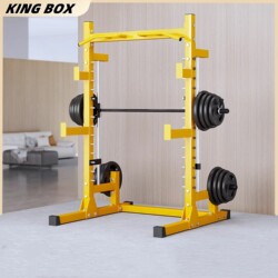 Black Diamond Power Rack Fitness Equipment Smith Squat Rack Home Multi-Function Bench Press Protection Rack Training Device