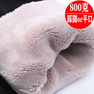 Pregnant women's cotton pants plus velvet thickened winter abdomen, step on the feet, pregnant women pants, autumn and winter, wearing northeast thick warm leggings