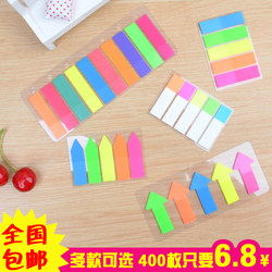 Fluorescent Color Reusable Notice Classification Index Stickers, Colorful Binder Label Stickers, Transparent Indicator Sticky Notes