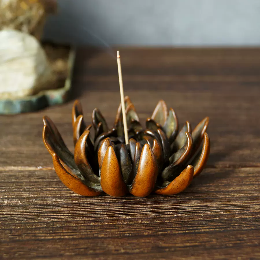 銅菊香炉 香挿 香座 菊蓋置 寺供養香炉 香道具 装飾品 工芸品