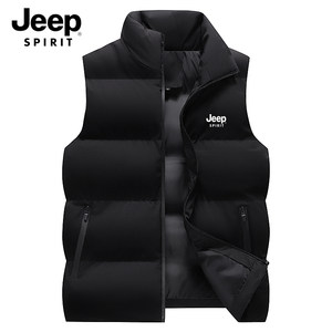 
JEEP Jeep sports vest men's autumn and winter large size thickened warm jacket men's vest vest cotton coat