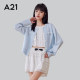A21 women's knitted cardigan in spring and autumn sweet little fragrance style high-end design versatile long-sleeved jacket outdoor
