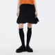 SU Masfilsu skirt women's spring splicing irregular ruffled short skirt A-line flower bud skirt