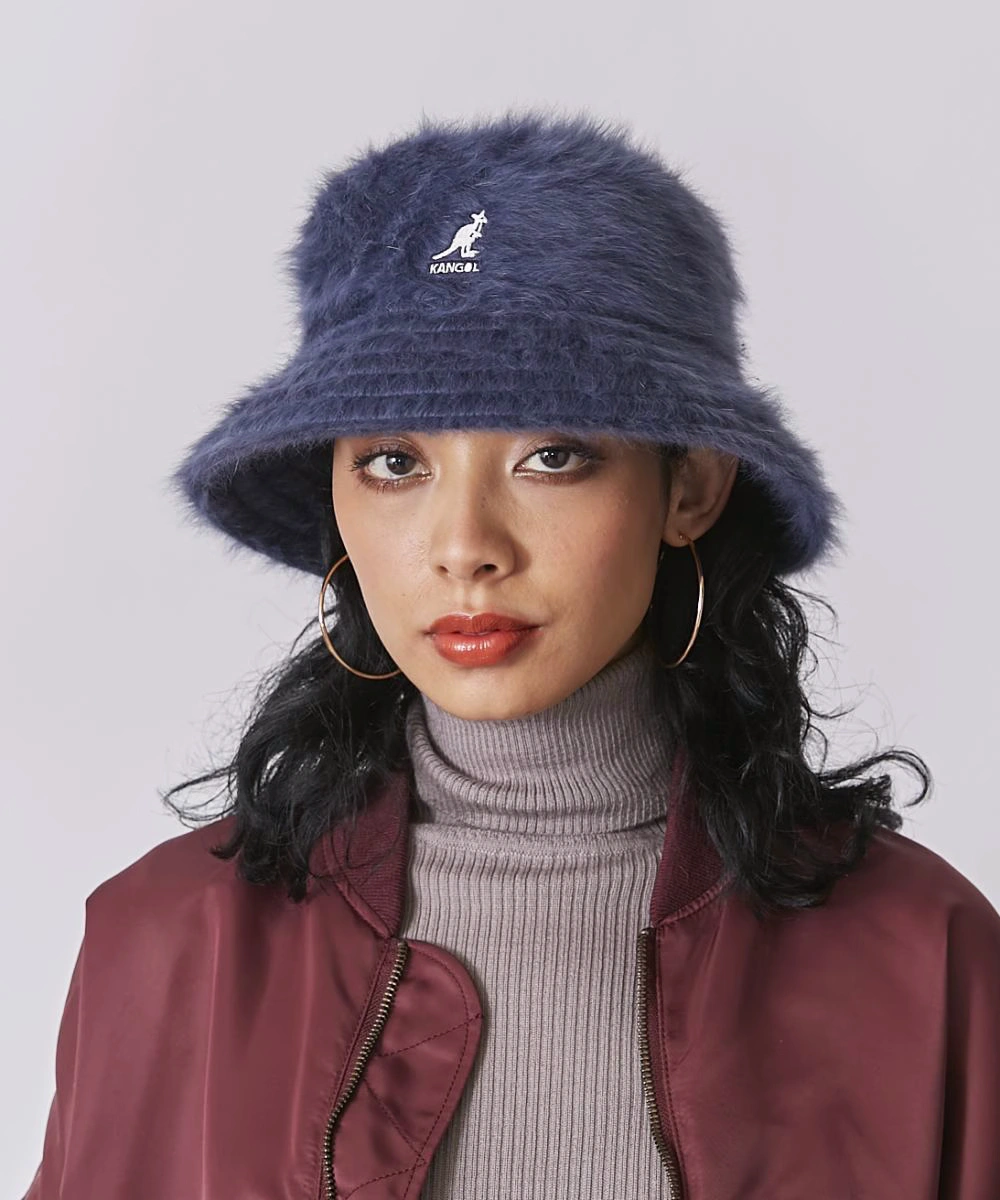 Kangol Furgora Bucket袋鼠毛绒帽子盆帽杨幂同款兔毛平顶渔夫帽-Taobao