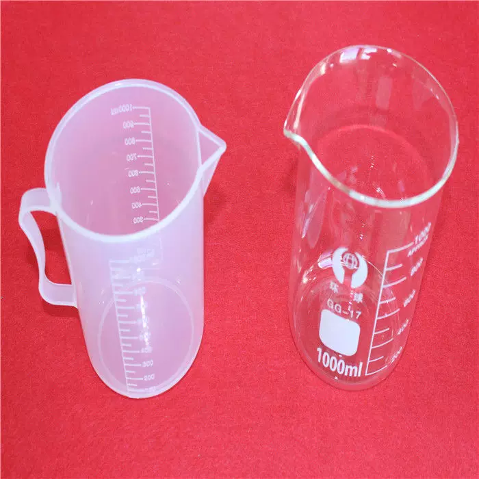 公豬精液保存採精稀釋杯豬精子塑料量杯玻璃燒杯1000ml豬