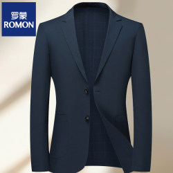 Romon Business Thin Stretch Breathable Casual Suit 2025 Spring and Summer Men's Dad Suit Business High-End Jacket