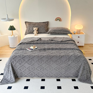 
New Clover Jacquard Taff Fluff Blanket Summer Nap Cover Blanket Casual Blanket Air Conditioning Thickened Falla Fluff Blanket
