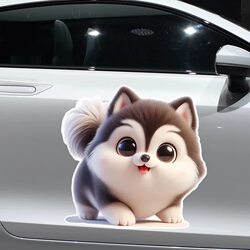 Car Stickers Cute and Adorable Puppy Scratch Cover Decoration for Car Body Motorcycle Electric Vehicle Bumper Waterproof Stickers