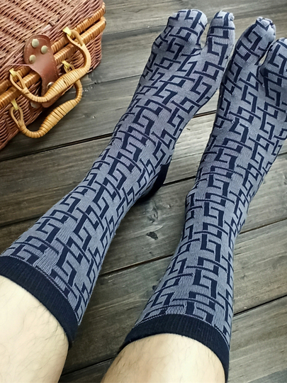 Stivali Moto Trial 6 Paia Di Calzini Giapponesi Tabi Con Punta A V - Motivi Divertenti, Unisex, Cotone, Taglia 5-10 Calzini Colorati Per Yoga - Foto 9